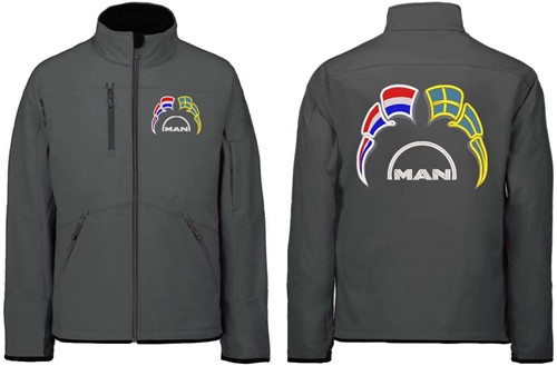 Softshell jacket MAN Emblem with flags Netherlands - Sweden-2