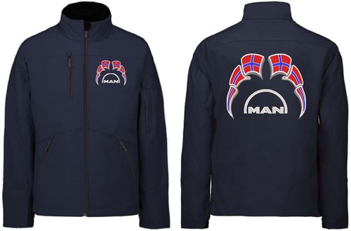 Softshell jacket MAN Emblem with flags Norway-3