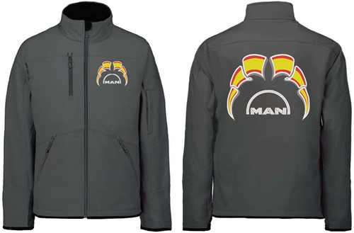 Softshelljacke MAN Emblem mit Wimpel Spanien-2