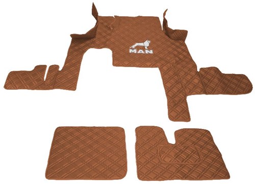 Motortunnel und Fußmatten MAN TGX -2017 Braun