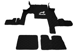 Motortunnel en Vloermatten MAN TGX -2017 Zwart