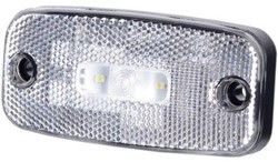 LED Zijmarkerings verlichting met reflector - Wit