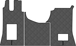 Vloermatten Mercedes ACTROS voor klapstoelen vanaf '12 Cab. Giga Space/Big Space/Stream Space 2500mm