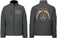 Softshell jacket Mercedes Emblem with flags GerMercedesy-2