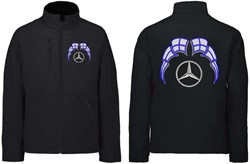 Softshell jas Mercedes Embleem met wimpels Finland
