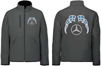 Softshell jacket Mercedes Emblem with flags Greece-2