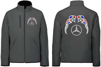 Softshelljacke Mercedes Emblem mit Wimpel Groningen-2