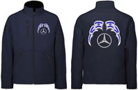 Softshell jacket Mercedes Emblem with flags Israel-3