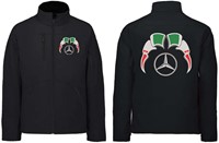 Softshell jacket Mercedes Emblem with flags Italy