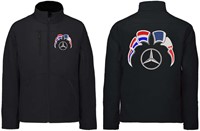 Softshell jacket Mercedes Emblem with flags Netherlands - France