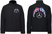 Softshell jacket Mercedes Emblem with flags Netherlands - Limburg
