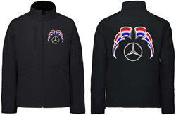 Softshell jacket Mercedes Emblem with flags Netherlands