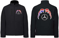 Softshell jacket Mercedes Emblem with flags Netherlands - Austria