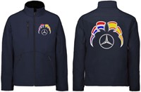 Softshell jacket Mercedes Emblem with flags Netherlands - Spain-3
