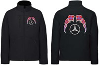 Softshelljacke Mercedes Emblem mit Wimpel Norwegen