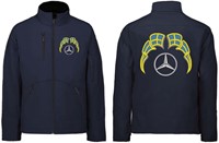 Softshelljacke Mercedes Emblem mit Wimpel Schweden-3