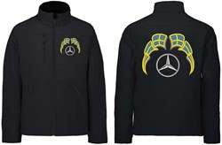 Softshell jas Mercedes Embleem met wimpels Zweden