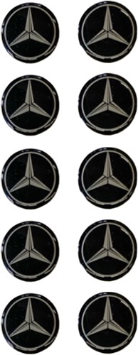 Wheel Nut Cap Stickers Mercedes