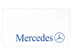 Set Mercedes Spatlappen wit - blauw