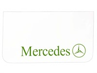 Set Mercedes Mudflaps white - green