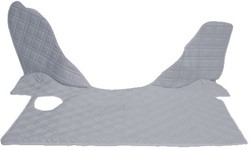 Engine cover DAF grey stitched Skai