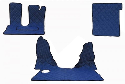 Engine cover and Floor mats DAF 106 2013-2016 Blue