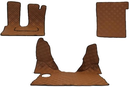 Engine cover and Floor mats DAF 106 2013-2016 Brown