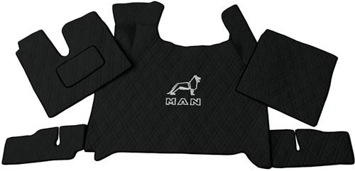 Engine cover and Floor mats MAN TGX -2017 Black