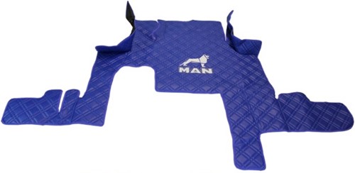 Motortunnel MAN TGX 2017- blauw gestikt skaileer