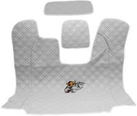 Engine cover Scania white stitched Skai