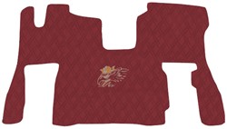 Engine cover and Floor mats Scania Next Gen S Bordeauxred