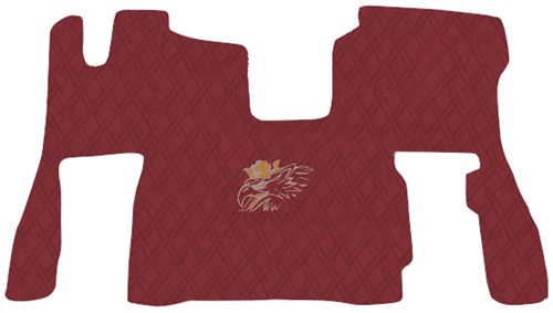 Motortunnel und Fußmatten Scania Next Gen S Bordeaux