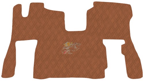 Engine cover and Floor mats Scania Next Gen S Brown