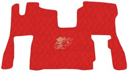 Engine cover and Floor mats Scania Next Gen S Red