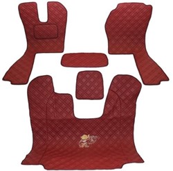 Engine cover and Floor mats Scania R1 2004 - 2009 Bordeauxred