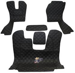 Engine cover and Floor mats Scania R2 2009 - 2013 Black