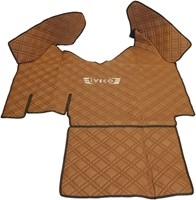 Engine cover Iveco Stralis / Hi-Way from 2013 brown stitched Skai