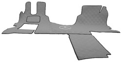 Engine cover and floor mats Mercedes MP4 / MP5 grey stitched
