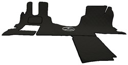 Engine cover and floor mats Mercedes MP4 / MP5 black stitched