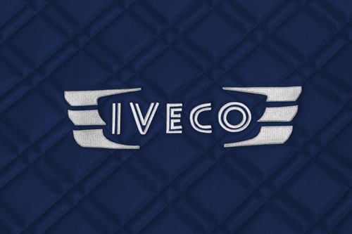 Engine cover Iveco Stralis / Hi-Way from 2013 blue stitched Skai-3