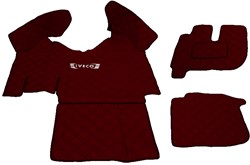 Motortunnel en Vloermatten Iveco Stralis vanaf 2013 Bordeauxrood