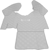 Engine cover Iveco Stralis / Hi-Way from 2013 white stitched Skai