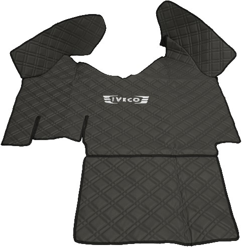 Motortunnel Iveco Stralis / Hi-Way vanaf 2013 zwart gestikt skaileer