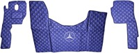 Engine cover and floor mats Mercedes MP2 / MP3 High tunnel Blue