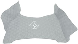 Engine cover renault premium white stitched Skai