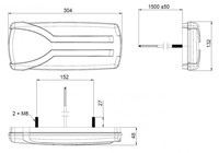 LED Multi-Functional rear Light all in 1 right - Red/Orange/White-2