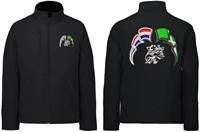 Softshell jacket Svempa with flags Netherlands - Achterhoek