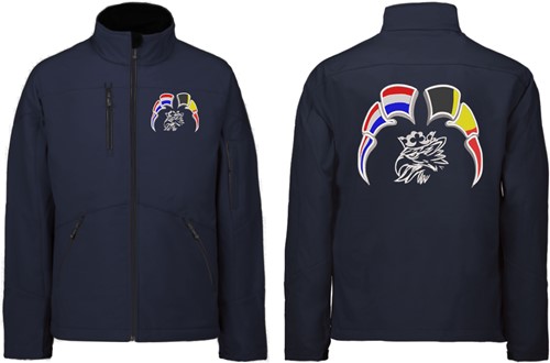 Softshell jas Svempa met wimpels Nederland - Belgie-3