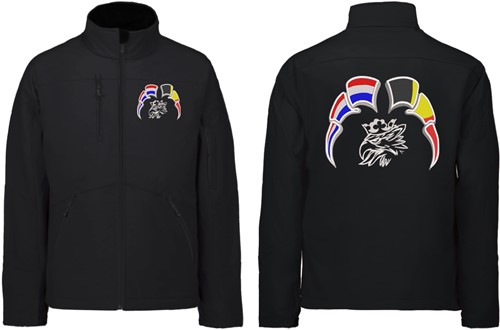 Softshelljacke Svempa mit Wimpel Niederlande - Belgien