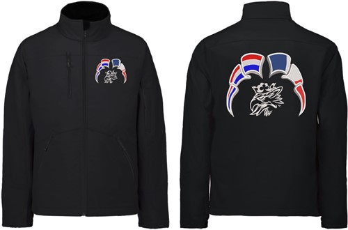 Softshell jas Scania Svempa met wimpels Nederland - Frankrijk